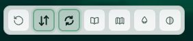 Previewer animation action bar