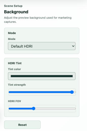 Marketing background controls