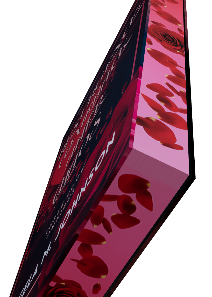 Floral cascade edge artwork on multiple orientations